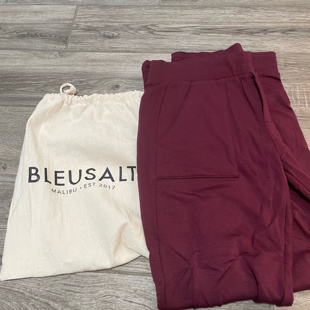 Bleusalt New without tags Cindy Pant size small, 2-4 color Burgundy